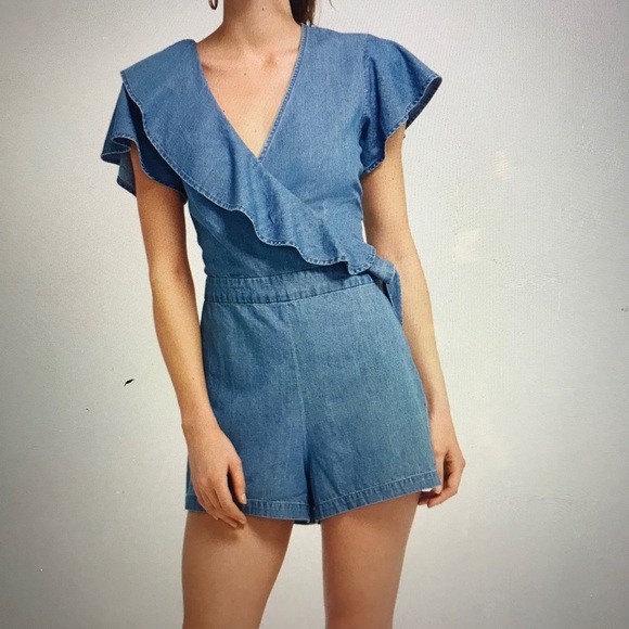 Draper James Other - NWOT Draper James Denim Romper